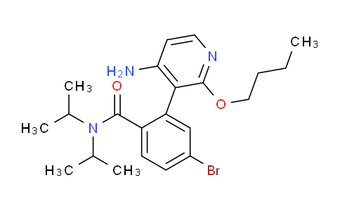 CAS No. 1058129-83-1, 2-(4-Amino-2-butoxypyridin-3-yl)-4-bromo-N,N-diisopropylbenzamide
