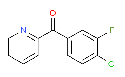 CAS No. 1261868-06-7, 2-(4-Chloro-3-fluorobenzoyl)pyridine