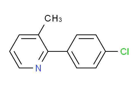 CAS No. 101419-77-6, 2-(4-Chlorophenyl)-3-methylpyridine