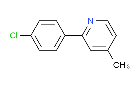 CAS No. 23182-19-6, 2-(4-Chlorophenyl)-4-methylpyridine