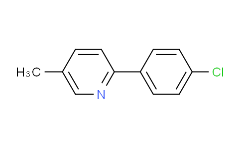 CAS No. 34123-86-9, 2-(4-Chlorophenyl)-5-methylpyridine