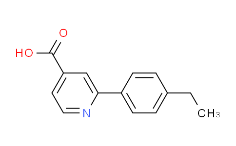 CAS No. 1225762-82-2, 2-(4-Ethylphenyl)isonicotinic acid