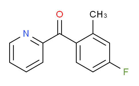 CAS No. 1261783-59-8, 2-(4-Fluoro-2-methylbenzoyl)pyridine