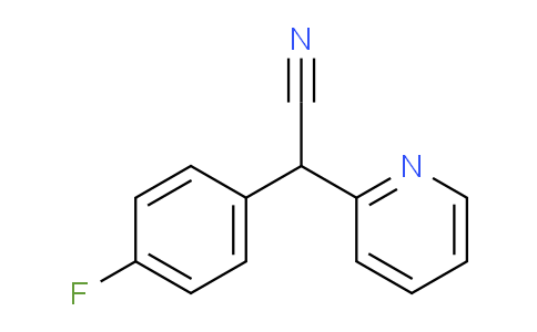 CAS No. 5005-42-5, 2-(4-Fluorophenyl)-2-(pyridin-2-yl)acetonitrile