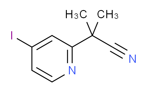 CAS No. 1217486-73-1, 2-(4-Iodopyridin-2-yl)-2-methylpropanenitrile