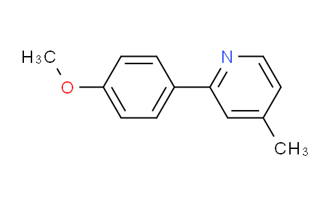CAS No. 80636-01-7, 2-(4-Methoxyphenyl)-4-methylpyridine