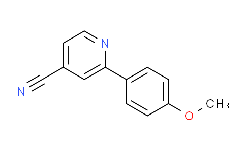 CAS No. 885949-66-6, 2-(4-Methoxyphenyl)isonicotinonitrile