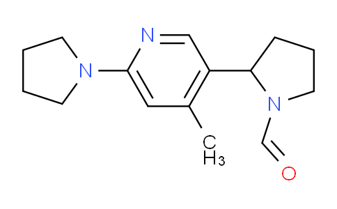 CAS No. 1352506-70-7, 2-(4-Methyl-6-(pyrrolidin-1-yl)pyridin-3-yl)pyrrolidine-1-carbaldehyde