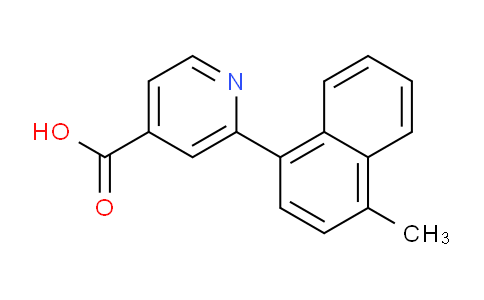 CAS No. 1263376-77-7, 2-(4-Methylnaphthalen-1-yl)isonicotinic acid