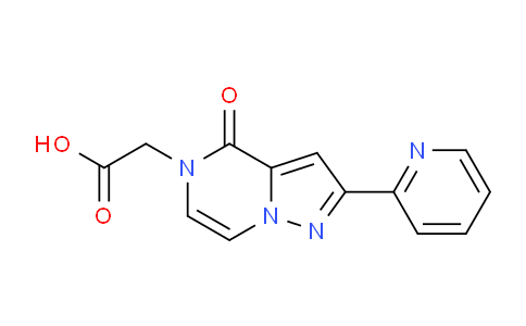 CAS No. 1707399-43-6, 2-(4-Oxo-2-(pyridin-2-yl)pyrazolo[1,5-a]pyrazin-5(4H)-yl)acetic acid
