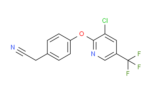 CAS No. 339029-95-7, 2-(4-{[3-Chloro-5-(trifluoromethyl)-2-pyridinyl] oxy}phenyl)acetonitrile