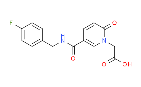 CAS No. 1171917-04-6, 2-(5-((4-Fluorobenzyl)carbamoyl)-2-oxopyridin-1(2H)-yl)acetic acid