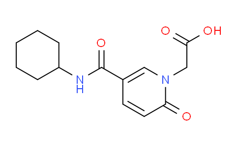 CAS No. 1171917-07-9, 2-(5-(Cyclohexylcarbamoyl)-2-oxopyridin-1(2H)-yl)acetic acid