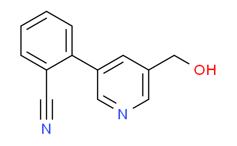 CAS No. 1346691-53-9, 2-(5-(Hydroxymethyl)pyridin-3-yl)benzonitrile