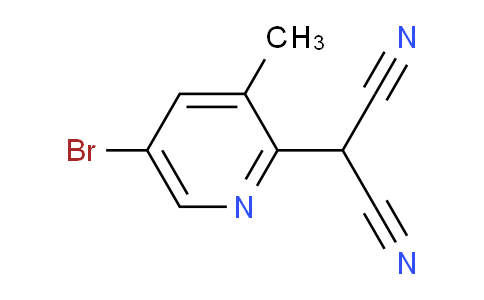 CAS No. 1820712-23-9, 2-(5-Bromo-3-methylpyridin-2-yl)malononitrile