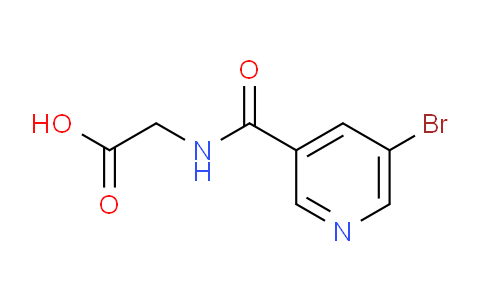 CAS No. 626210-64-8, 2-(5-Bromonicotinamido)acetic acid