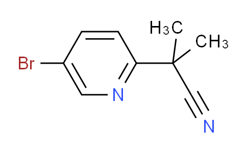 CAS No. 871239-58-6, 2-(5-Bromopyridin-2-yl)-2-methylpropanenitrile