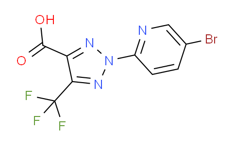 CAS No. 1707371-41-2, 2-(5-Bromopyridin-2-yl)-5-(trifluoromethyl)-2H-1,2,3-triazole-4-carboxylic acid