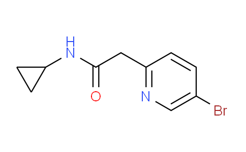 CAS No. 1706447-64-4, 2-(5-Bromopyridin-2-yl)-N-cyclopropylacetamide