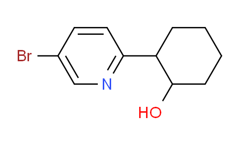 CAS No. 1420794-03-1, 2-(5-Bromopyridin-2-yl)cyclohexanol
