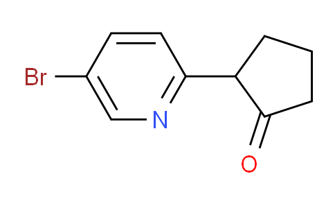 CAS No. 1391234-03-9, 2-(5-Bromopyridin-2-yl)cyclopentanone
