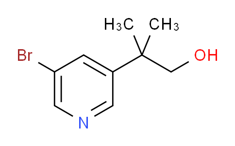 CAS No. 1240605-07-5, 2-(5-Bromopyridin-3-yl)-2-methylpropan-1-ol