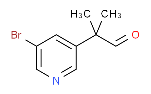 CAS No. 1404367-22-1, 2-(5-Bromopyridin-3-yl)-2-methylpropanal