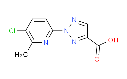 CAS No. 1774903-55-7, 2-(5-Chloro-6-methylpyridin-2-yl)-2H-1,2,3-triazole-4-carboxylic acid
