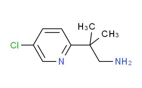 CAS No. 1865226-66-9, 2-(5-Chloropyridin-2-yl)-2-methylpropan-1-amine
