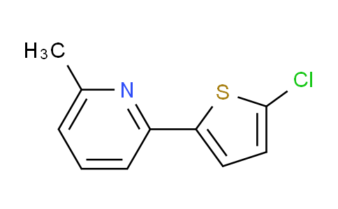 CAS No. 1062177-19-8, 2-(5-Chlorothiophen-2-yl)-6-methylpyridine