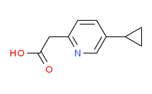 CAS No. 1211531-75-7, 2-(5-Cyclopropylpyridin-2-yl)acetic acid
