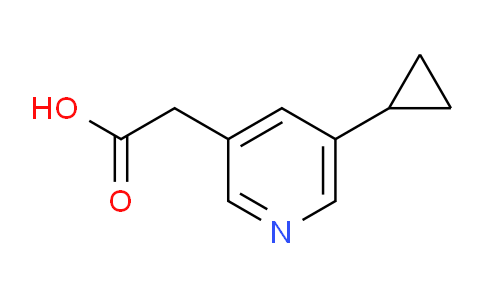 CAS No. 1211531-87-1, 2-(5-Cyclopropylpyridin-3-yl)acetic acid