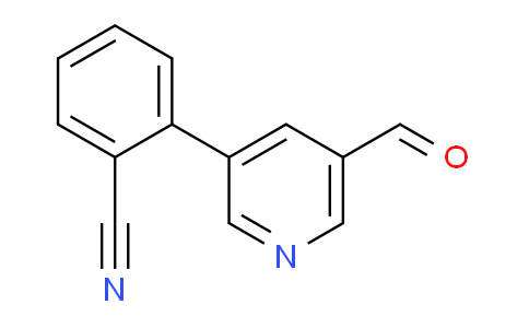 CAS No. 1346691-54-0, 2-(5-Formylpyridin-3-yl)benzonitrile