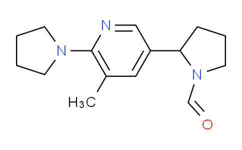 CAS No. 1352524-55-0, 2-(5-Methyl-6-(pyrrolidin-1-yl)pyridin-3-yl)pyrrolidine-1-carbaldehyde