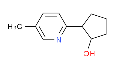 CAS No. 1420800-00-5, 2-(5-Methylpyridin-2-yl)cyclopentanol