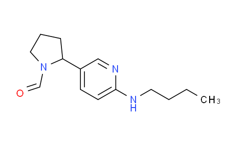 CAS No. 1352530-31-4, 2-(6-(Butylamino)pyridin-3-yl)pyrrolidine-1-carbaldehyde