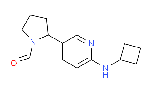 CAS No. 1352516-03-0, 2-(6-(Cyclobutylamino)pyridin-3-yl)pyrrolidine-1-carbaldehyde