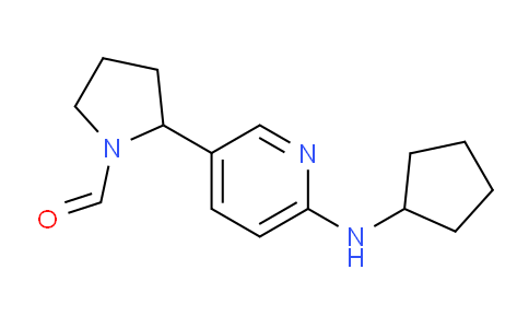 CAS No. 1352487-64-9, 2-(6-(Cyclopentylamino)pyridin-3-yl)pyrrolidine-1-carbaldehyde