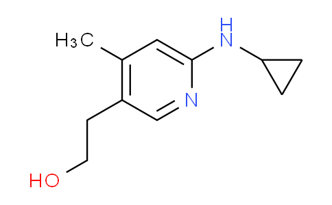 CAS No. 1355197-35-1, 2-(6-(Cyclopropylamino)-4-methylpyridin-3-yl)ethanol