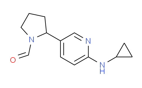 CAS No. 1352525-99-5, 2-(6-(Cyclopropylamino)pyridin-3-yl)pyrrolidine-1-carbaldehyde