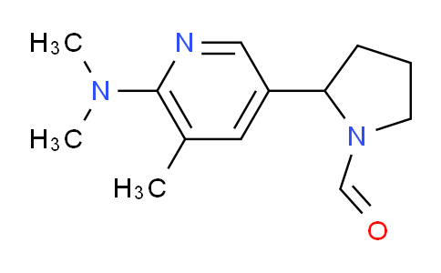 CAS No. 1352499-62-7, 2-(6-(Dimethylamino)-5-methylpyridin-3-yl)pyrrolidine-1-carbaldehyde