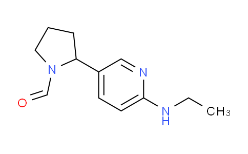 CAS No. 1352539-77-5, 2-(6-(Ethylamino)pyridin-3-yl)pyrrolidine-1-carbaldehyde