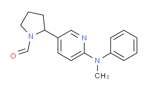 CAS No. 1352491-21-4, 2-(6-(Methyl(phenyl)amino)pyridin-3-yl)pyrrolidine-1-carbaldehyde