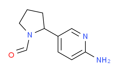 CAS No. 1352482-43-9, 2-(6-Aminopyridin-3-yl)pyrrolidine-1-carbaldehyde