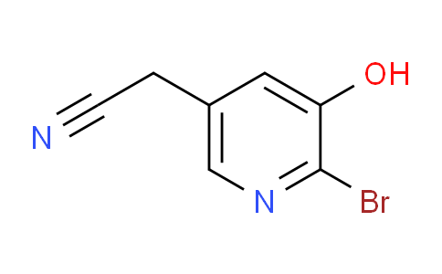 CAS No. 1805573-17-4, 2-(6-Bromo-5-hydroxypyridin-3-yl)acetonitrile