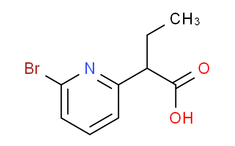 CAS No. 1956325-47-5, 2-(6-Bromopyridin-2-yl)butanoic acid