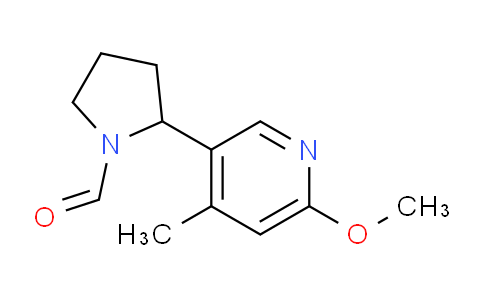 CAS No. 1352531-82-8, 2-(6-Methoxy-4-methylpyridin-3-yl)pyrrolidine-1-carbaldehyde
