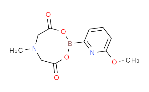 CAS No. 1227700-45-9, 2-(6-Methoxypyridin-2-yl)-6-methyl-1,3,6,2-dioxazaborocane-4,8-dione