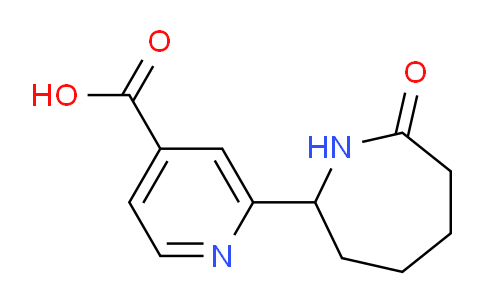 CAS No. 1378260-80-0, 2-(7-Oxoazepan-2-yl)isonicotinic acid