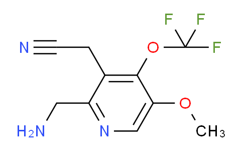 CAS No. 1805137-39-6, 2-(Aminomethyl)-5-methoxy-4-(trifluoromethoxy)pyridine-3-acetonitrile